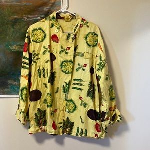 Handy dyed Vintage Vegetable Chef jacket